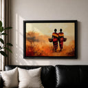 Portrait-style African women artwork on canvas