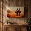 High-quality print on sturdy canvas ready to hang