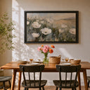 Vintage farmhouse wall art with wildflowers