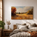 Rustic framed landscape print ideal for entryway decor