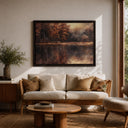 Nature wall art featuring trees, water and reflections