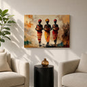 African art framed canvas for bedroom