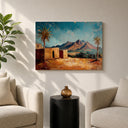 Boho mountain decor wall art