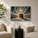Gallery-ready framed canvas wall art for Mecca theme