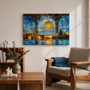 Masjid Al Aqsa archways framed wall art detail