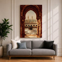 Sacred arch motif artwork on canvas for wall decor