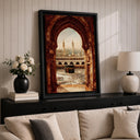 Home decor framed canvas with Masjid Haram symbolism