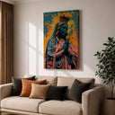 Religious classroom wall art featuring Guadalupe