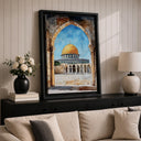 Spiritual mosque themed wall art for home