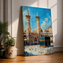 Kaaba Mecca wall art framed canvas front view