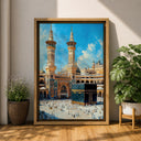 Religious home decor wall art featuring Kaaba Mecca