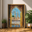 Mosque arches decorative wall art canvas