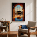 Mecca Masjid Haram inspired wall decor close up
