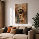 Elegant framed wall art showcasing Qibla direction
