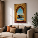 Home decor piece featuring Islamic architecture motif