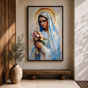 Impressionist Virgin Mary wall decor for Catholic space