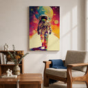 Space travel inspired canvas art for home office