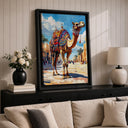Versatile wall decor with vintage charm and camel motif