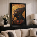 Stylish wall decor with Nefertiti symbol