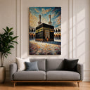 Grand Mosque inspired wall decor close-up texture
