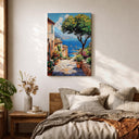Wall art ideal for home office with coastal theme