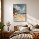 Natural beach tones wall art for coastal decor