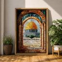Spiritual Islamic decor with archway motif