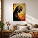 Religious wall decor Virgin Mary mosaic portrait for chapel