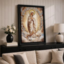 Bedroom wall decor Virgin Mary canvas