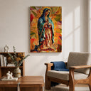 Religious altar decor wall art in frame