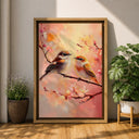 Birds in a garden scene wall decor for home