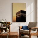 Masjid Al Haram skyline art on framed canvas