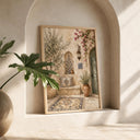 Calm Middle Eastern-inspired decor with watercolor stems