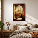 Abstract wall art featuring Masjid Al-Aqsa and Jerusalem light through a window