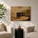 Baitullah Kaaba framed canvas print
