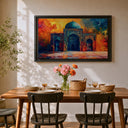 Abstract Islamic design with archway motif