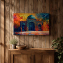 Abstract Mughal archway art for Muslim home decor