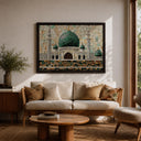 Abstract Islamic art inspired by Nabawi mosque architecture