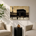 Ready-to-hang Kaaba canvas framed artwork