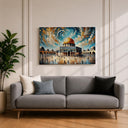 Gallery wall piece featuring Dome of the Rock motif