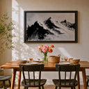 Nature-inspired alpine wall art for Nordic modern decor