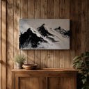 Scenic alpine landscape print for contemporary home decor