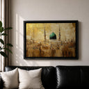 Green Dome illustration on wall art for home decor