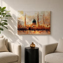 Elegant Islamic home decor with Masjid Nabawi green dome