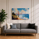 Residential wall art featuring Golden Gate Bridge