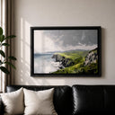Wide view of Emerald Isle cliffs canvas print