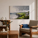 Impressionist style Irish shoreline canvas artwork