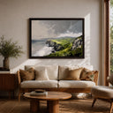 Rustic home decor wall art showing Irish coast