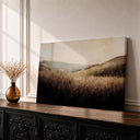 Rustic countryside landscape framed canvas wall art - front view