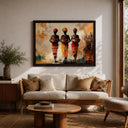 Cultural wall art celebrating African sisterhood